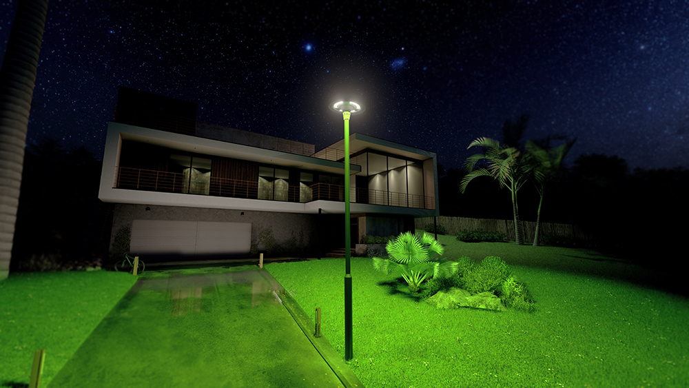 high quality factory die casting ip66 800W 1200w post top outdoor solar led garden lights
